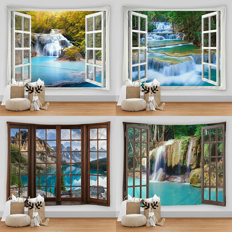 Home Decor Hippie - Tapestry dekoratif 3D bergaya bohemian dengan