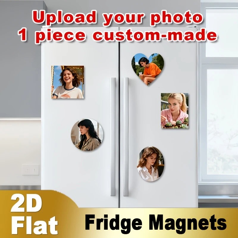 Home Decor Unique - Magnet Kulkas Foto Kustom 2D Datar