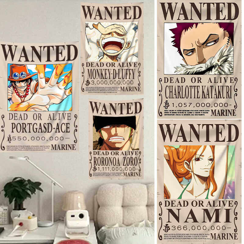 Aesthetic Tapestry - Tapestry Manga One Piece Poster Buronan