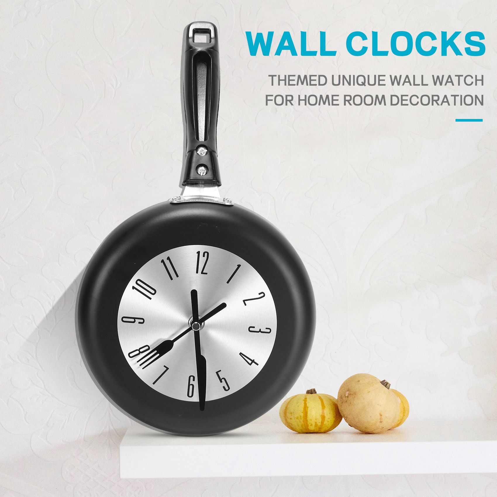 Home Decor Kitchen - (A95Z] Jam Dinding Gantung Desain Wajan