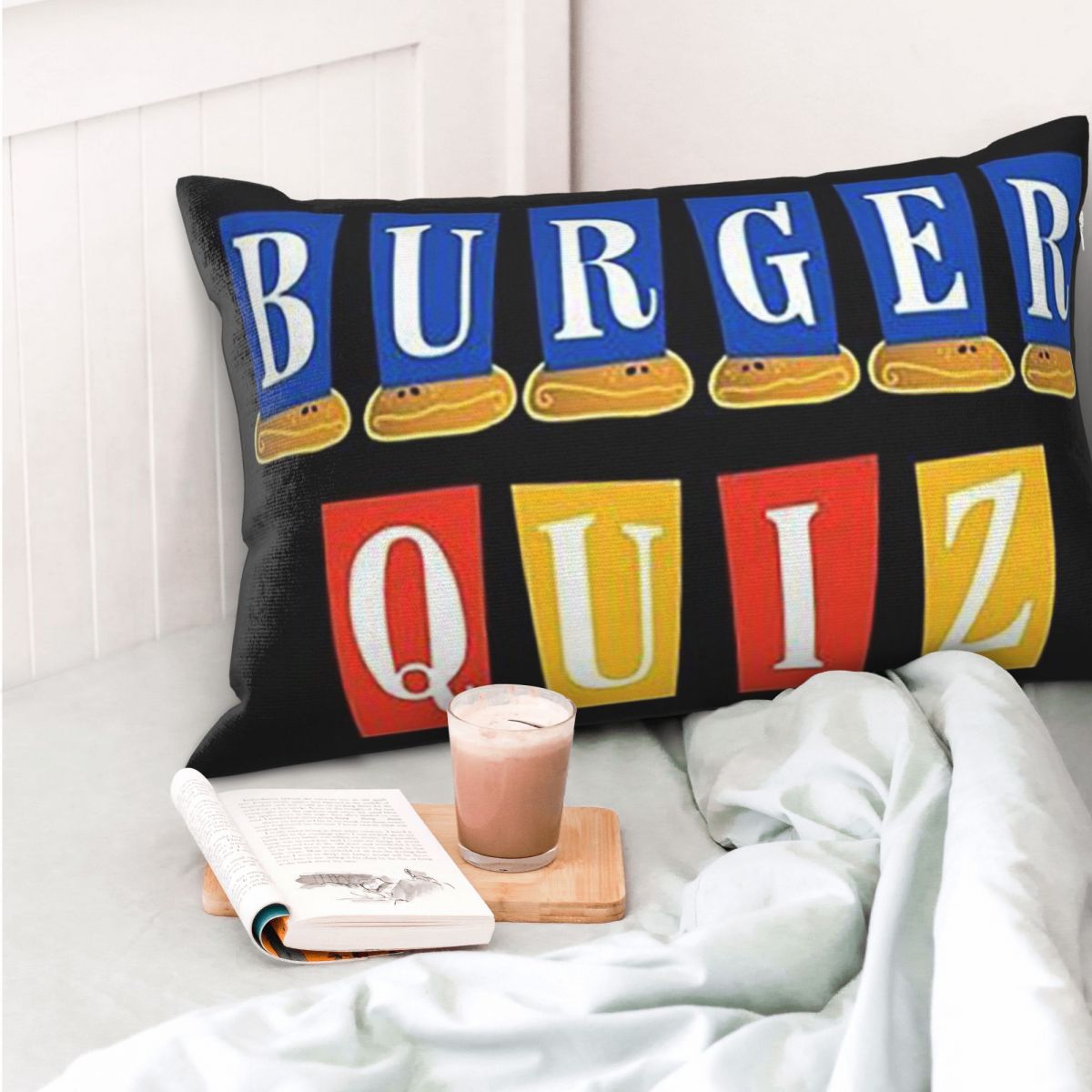 Home Decor Quiz - Burger Quiz Logo Baru Sarung Bantal
