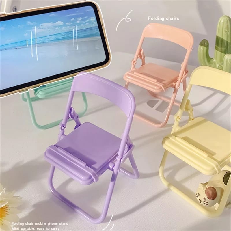Home Decor Company - Penyangga Ponsel Kreatif Bentuk Kursi Lucu,