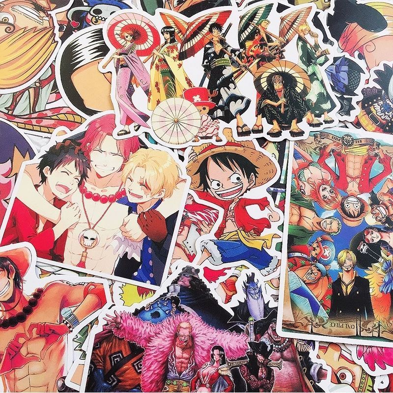 Home Decor Tv - 120 Buah Stiker One Piece Lucu