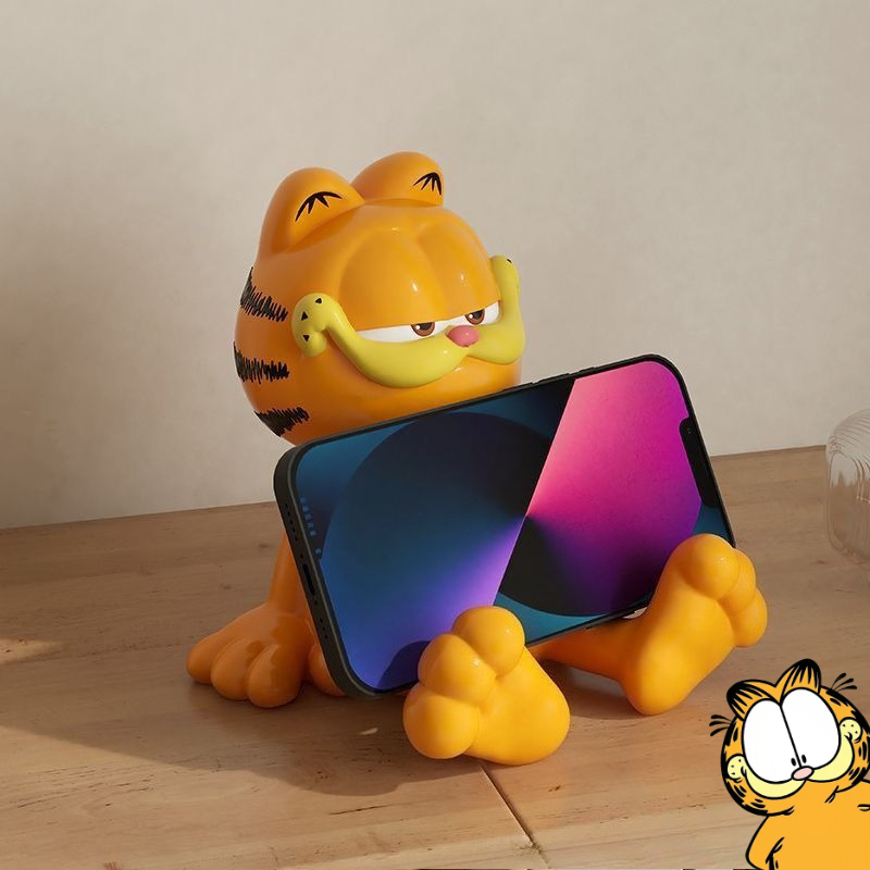 Home Decor Company - Boneka Garfield anime kartun lucu, figurin