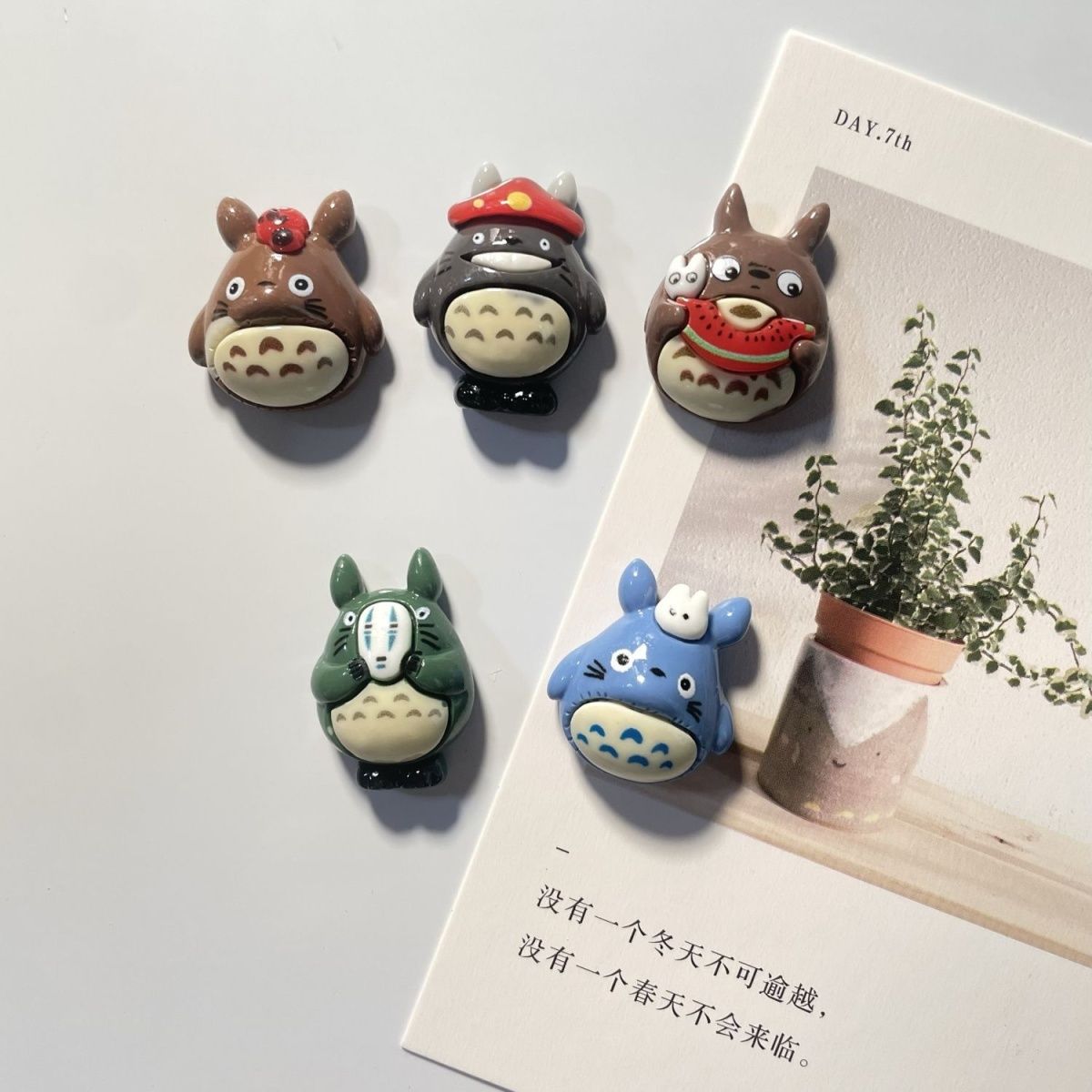 Home Decor Company - Magnet Kulkas Resin Anime Totoro, Stiker