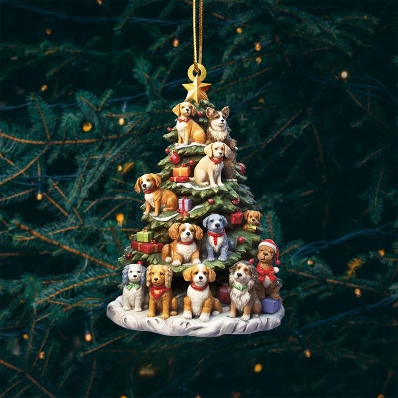 Ornamen pohon Natal 2D liontin - Home Decor Catalog ulasan dan harga