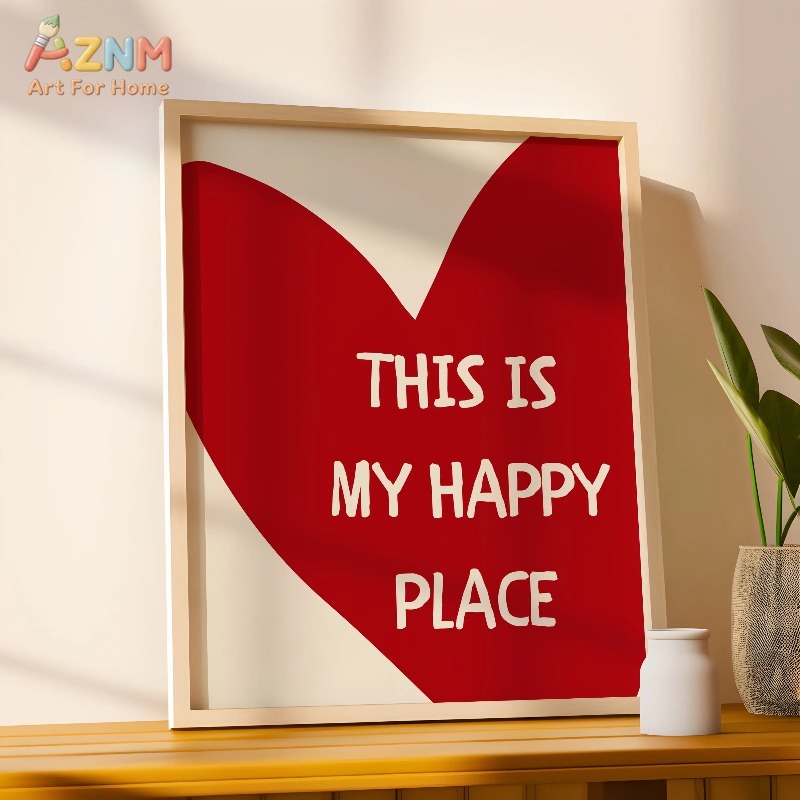 Ini Tempat Bahagiaku Poster Se - Home Decor Minimal ulasan dan harga