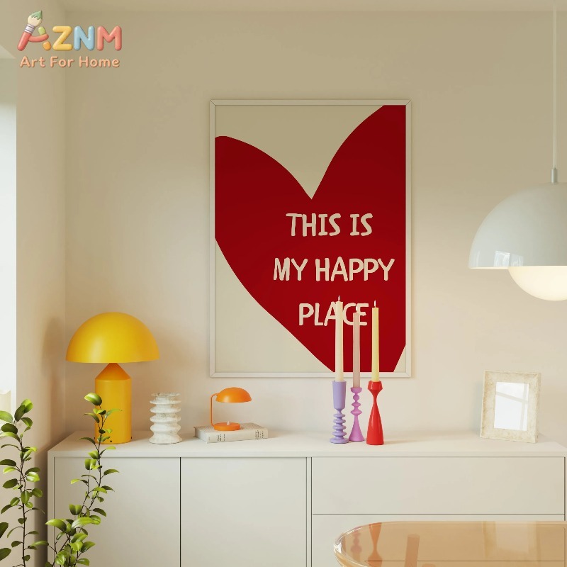 Ini Tempat Bahagiaku Poster Se - Home Decor Minimal ulasan dan harga