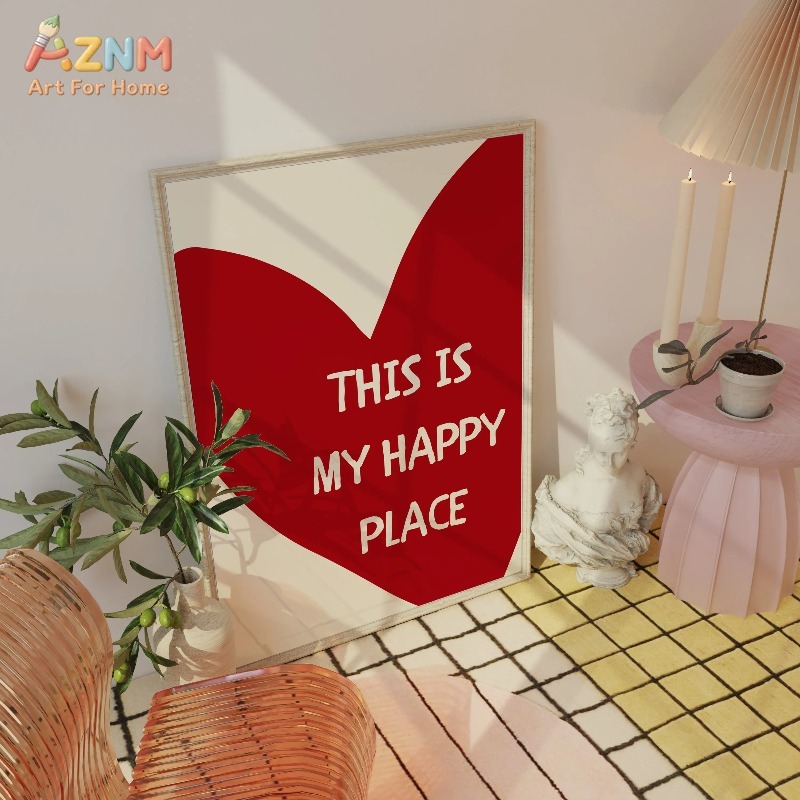 Ini Tempat Bahagiaku Poster Se - Home Decor Minimal ulasan dan harga