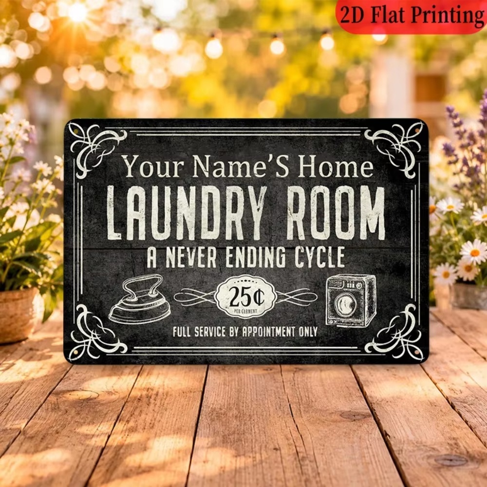 Papan Nama Laundry Kustom, Dek - Home Decor Kitchen ulasan dan harga