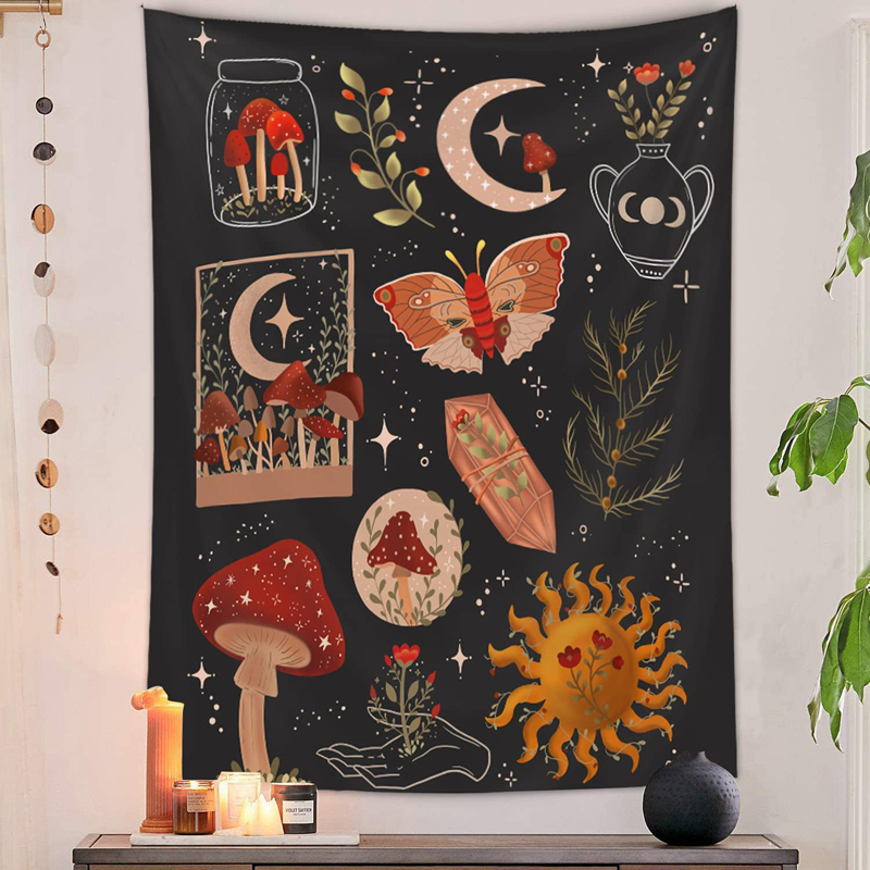 Permadani Jamur Psychedelic Ra - Home Decor Hippie ulasan dan harga