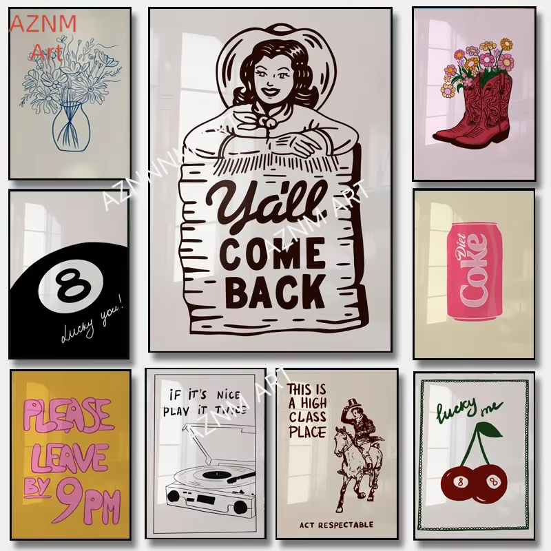 Poster Estetika Cetak Minimali - Home Decor Minimal ulasan dan harga