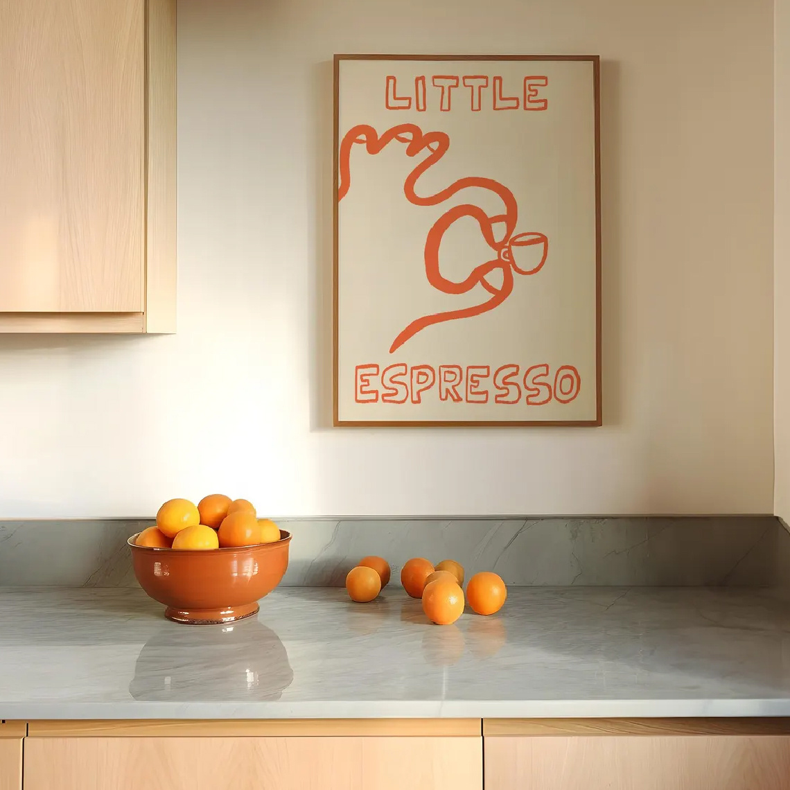1/3 Buah Poster Kanvas Kopi It - Home Decor Minimal ulasan dan harga