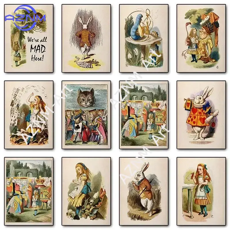 Poster Seni Dinding Retro Alic - Home Decor Catalog ulasan dan harga