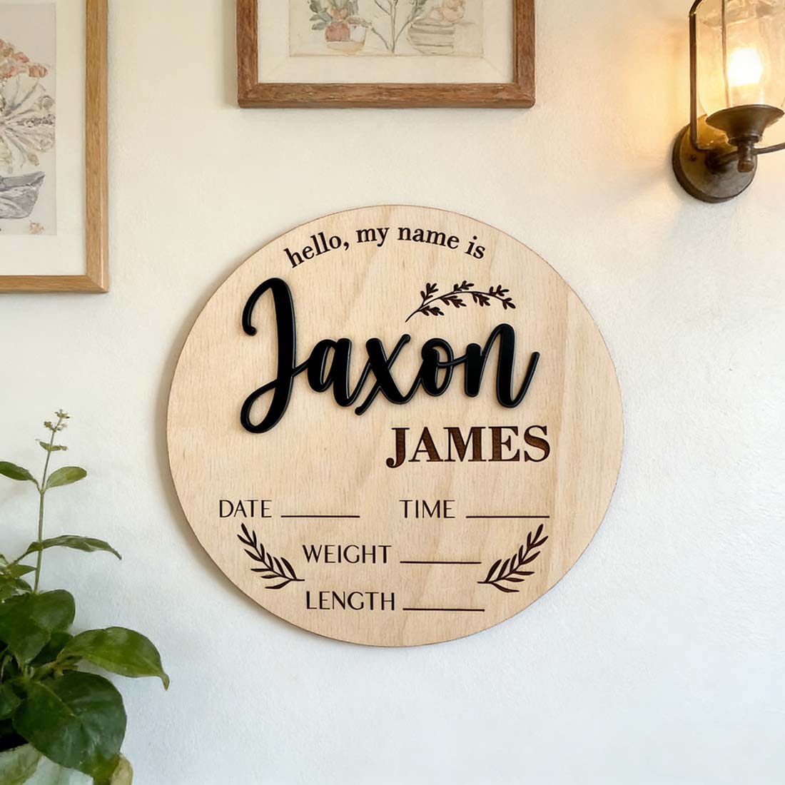 1 Buah Tanda Pengumuman Bayi K - Home Decor Unique ulasan dan harga