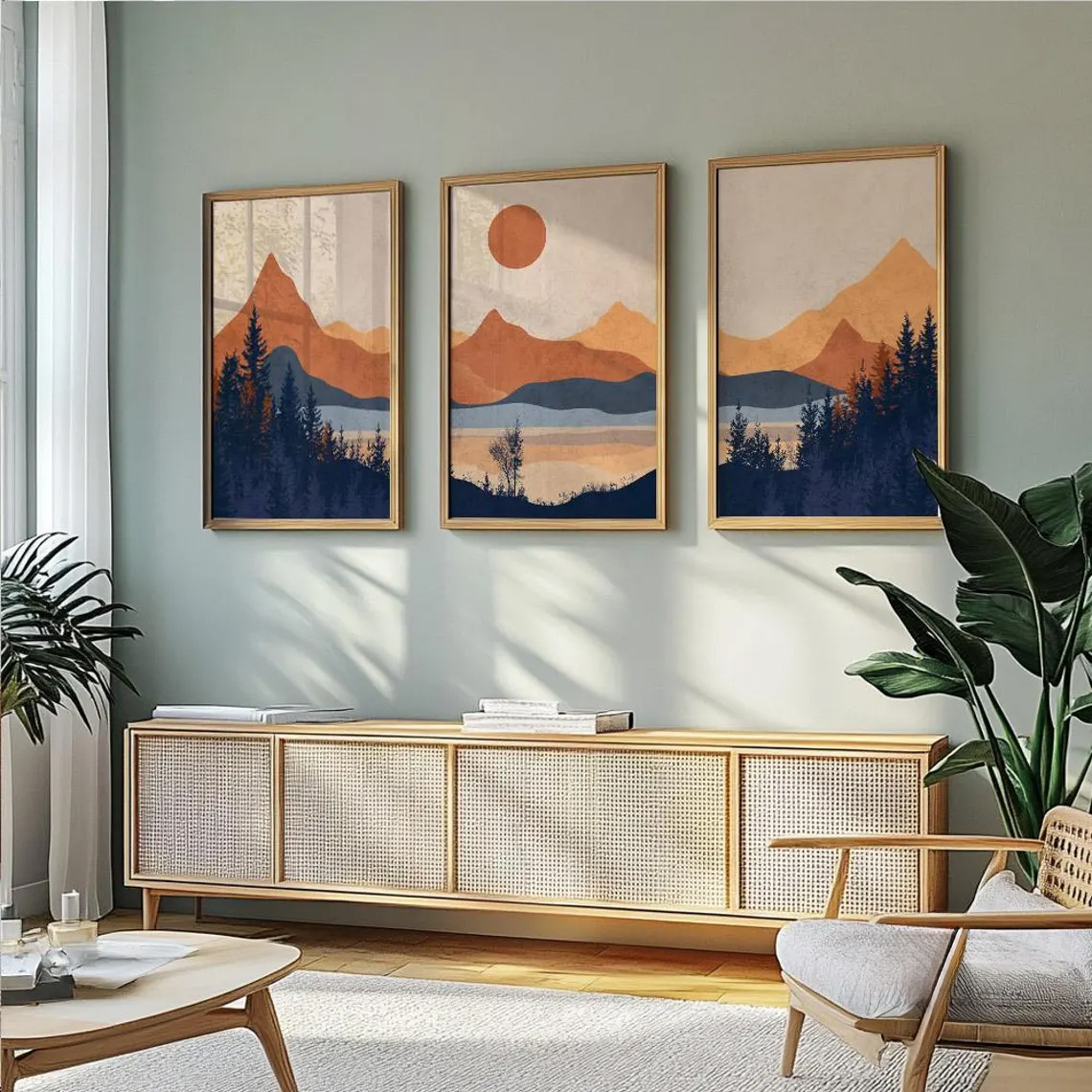 3 Buah/Set Poster Seni Dinding - Home Decor Minimal ulasan dan harga
