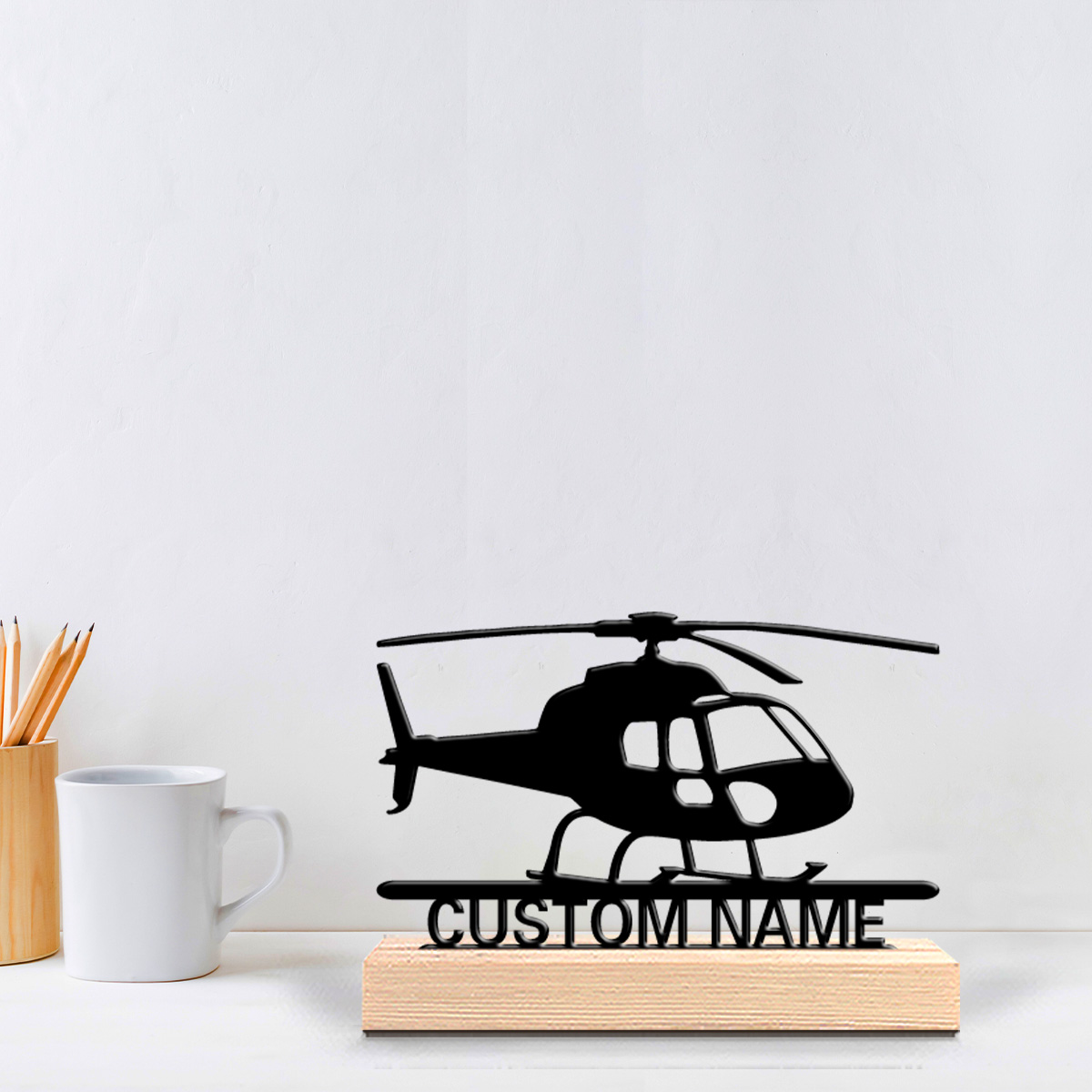 1pc Patung Helikopter Logam Un - Home Decor Unique ulasan dan harga