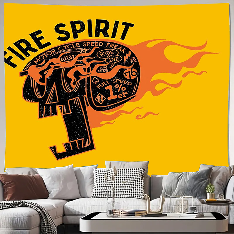 Tapestry Dinding Sepeda Motor  - Home Decor Hippie ulasan dan harga