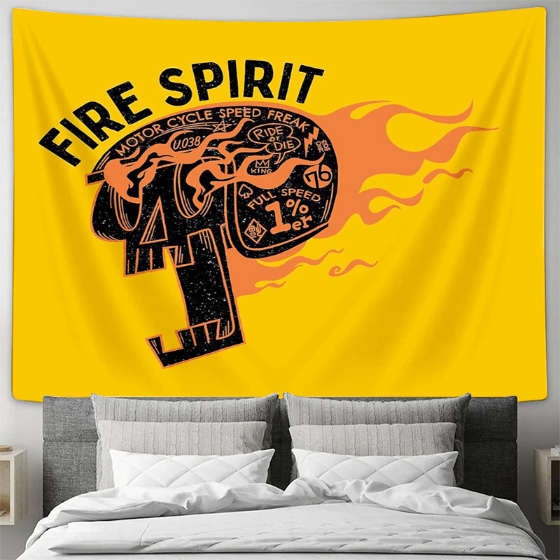 Tapestry Dinding Sepeda Motor  - Home Decor Hippie ulasan dan harga
