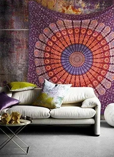 Hippie Mandala permadani India - Aesthetic Tapestry ulasan dan harga