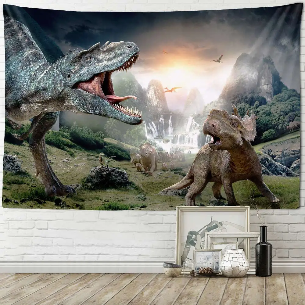 Taplak Dinding Bergambar Dinos - Home Decor Hippie ulasan dan harga