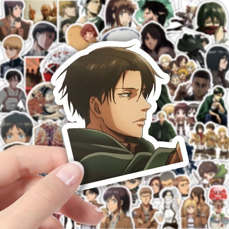 60 Buah Stiker Anime Attack On - Home Decor Tv ulasan dan harga