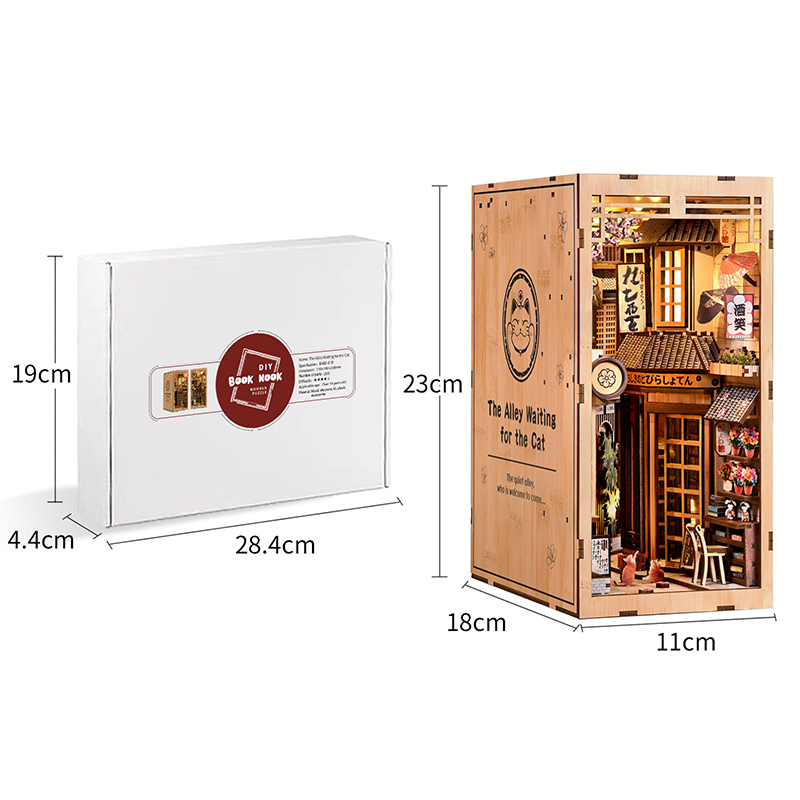 Kit Rak Buku Kayu LED DIY Puzz - Home Decor Catalog ulasan dan harga