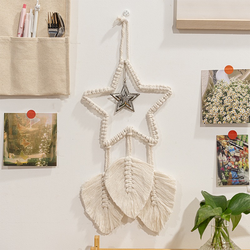 1 Buah Tapestry Rajutan Rumbai - Aesthetic Tapestry ulasan dan harga