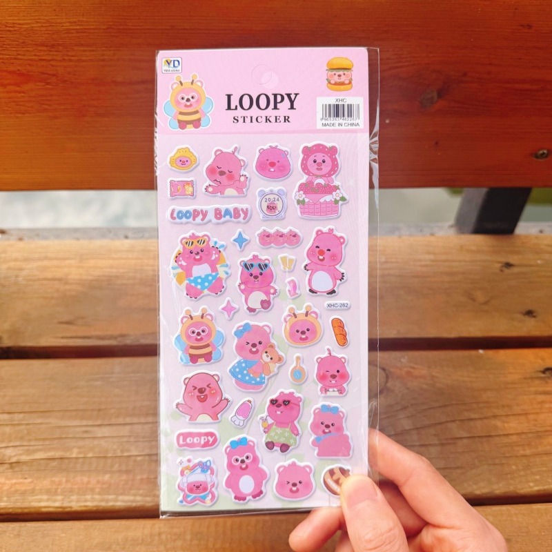 Stiker Busa 3D Lucu Loopy Anim - Home Decor Tv ulasan dan harga