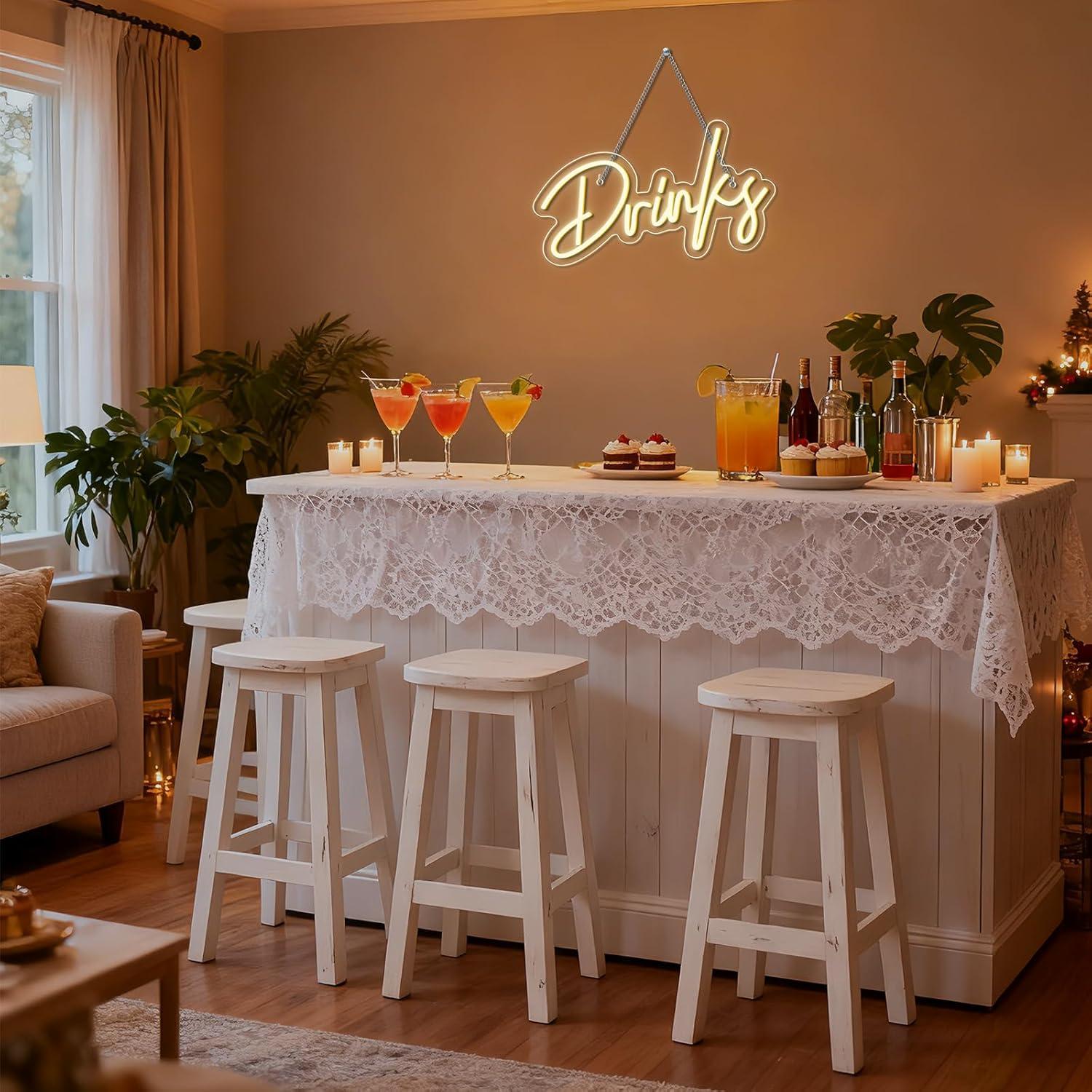 Lampu Neon LED berbentuk Minum - Home Decor Kitchen ulasan dan harga