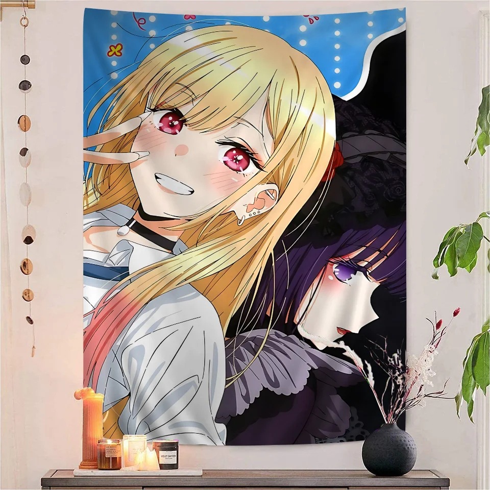 Tapestry Dinding Anime My Dres - Aesthetic Tapestry ulasan dan harga