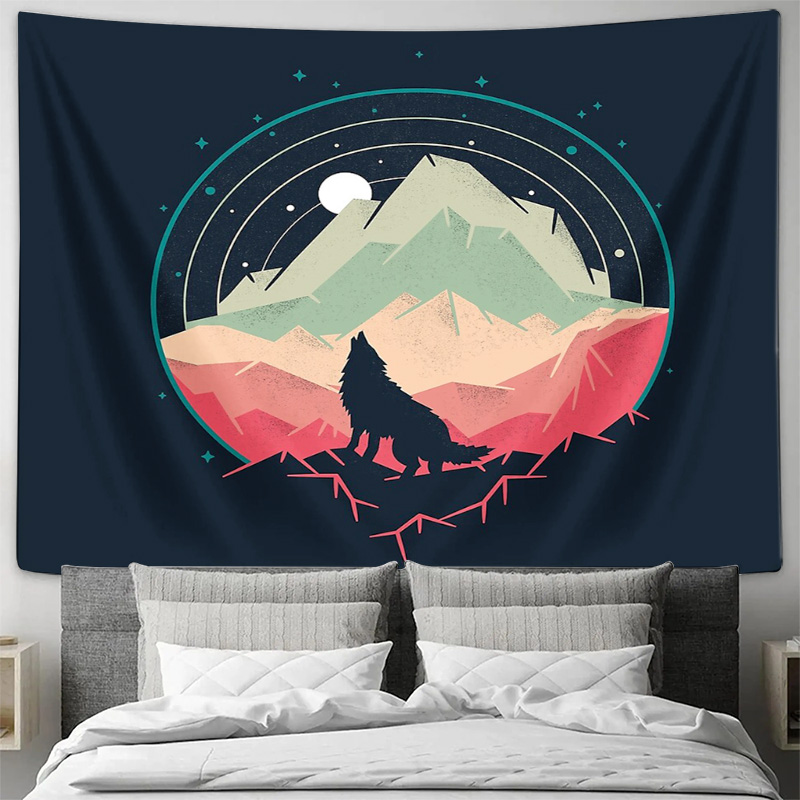 Tapestry Gunung Serigala, Hewa - Home Decor Hippie ulasan dan harga