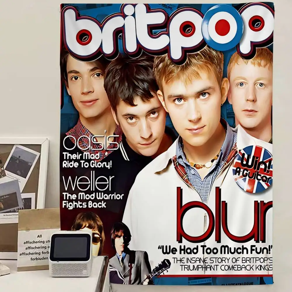 Band Musik Rapper Blur Anime P - Home Decor Hippie ulasan dan harga