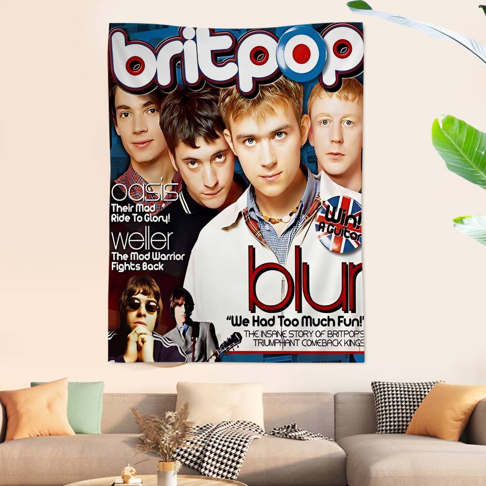 Band Musik Rapper Blur Anime P - Home Decor Hippie ulasan dan harga