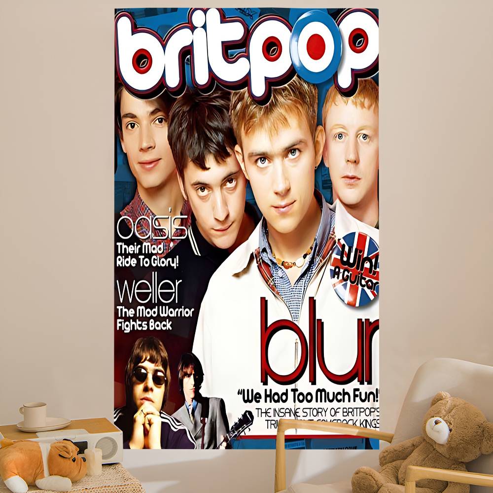 Band Musik Rapper Blur Anime P - Home Decor Hippie ulasan dan harga