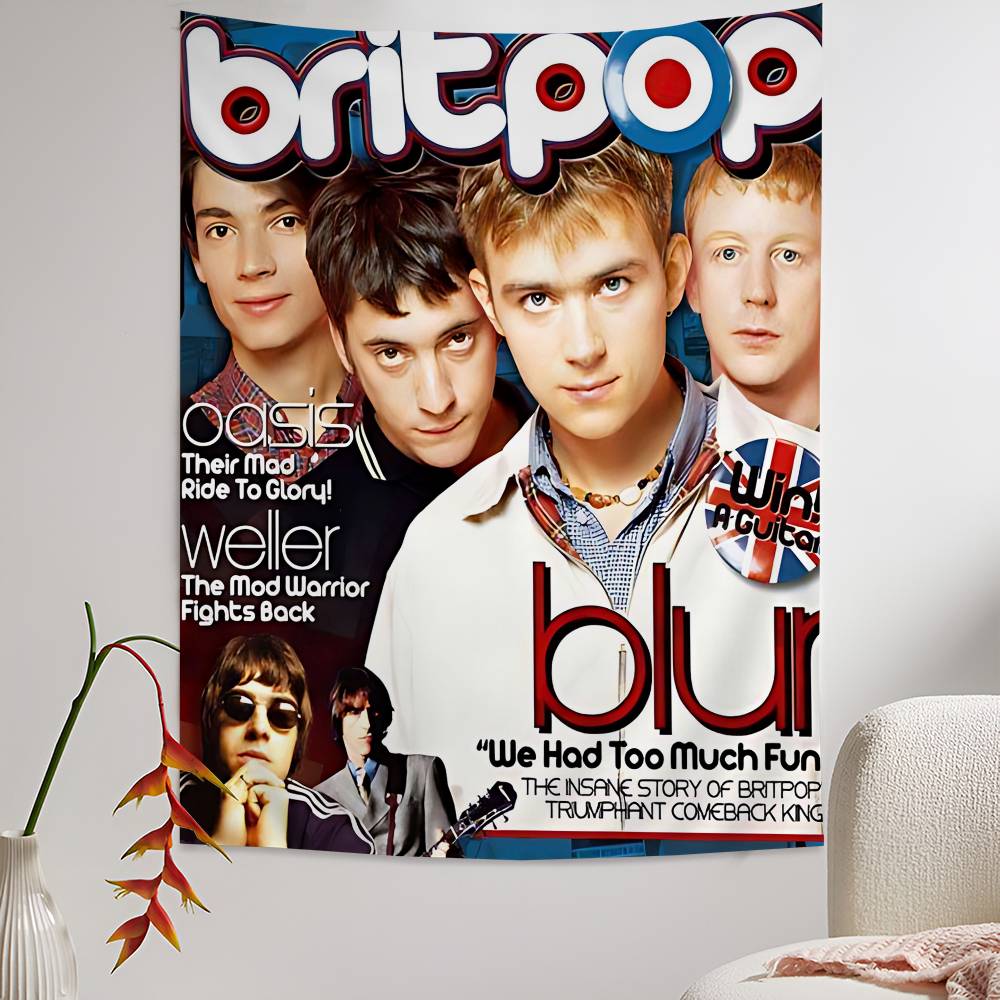 Band Musik Rapper Blur Anime P - Home Decor Hippie ulasan dan harga
